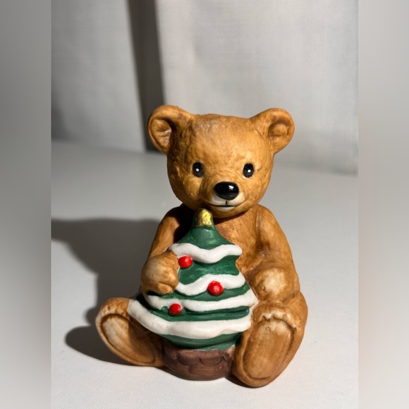 Vintage Homeco Christmas Teddy Bears Set of 2 - Picture 3 of 10